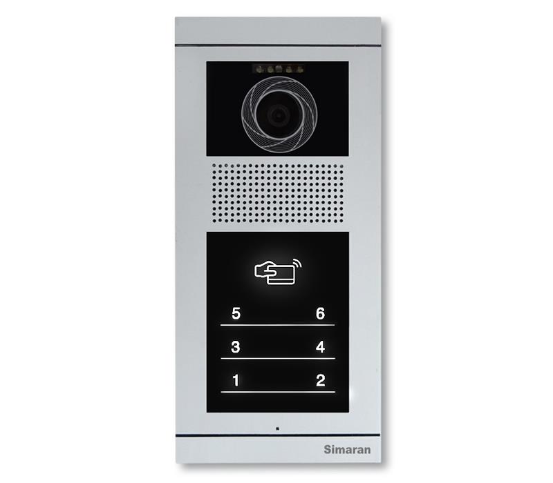 پنل تصویری شش واحدی Touch key کارتخوان سیماران مدل فرداد