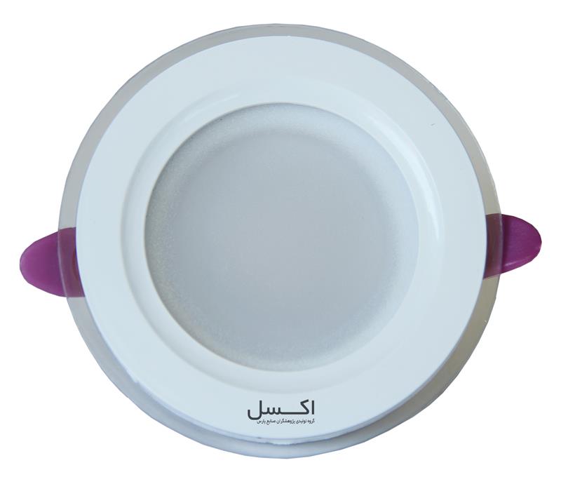 پنل ال ای دی 9 وات اکسل مدل مهتابی دورشیشه سهند